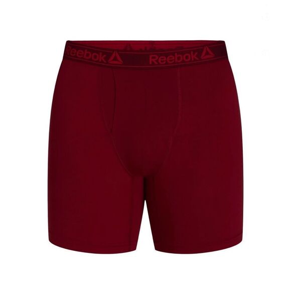 Men's Reebok Performance Cotton Stretch Regular Leg Boxer Briefs, 6-Pack Size S - Picture 4 of 9